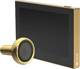 MIRILLA DIGITAL DE PUERTA CON PANTALLA A COLOR DE 4.3'' CAMARA DE VIDEO INALÁMBRICO DORADA / PLATEADA  EZVIZ HP2  (SILVER)