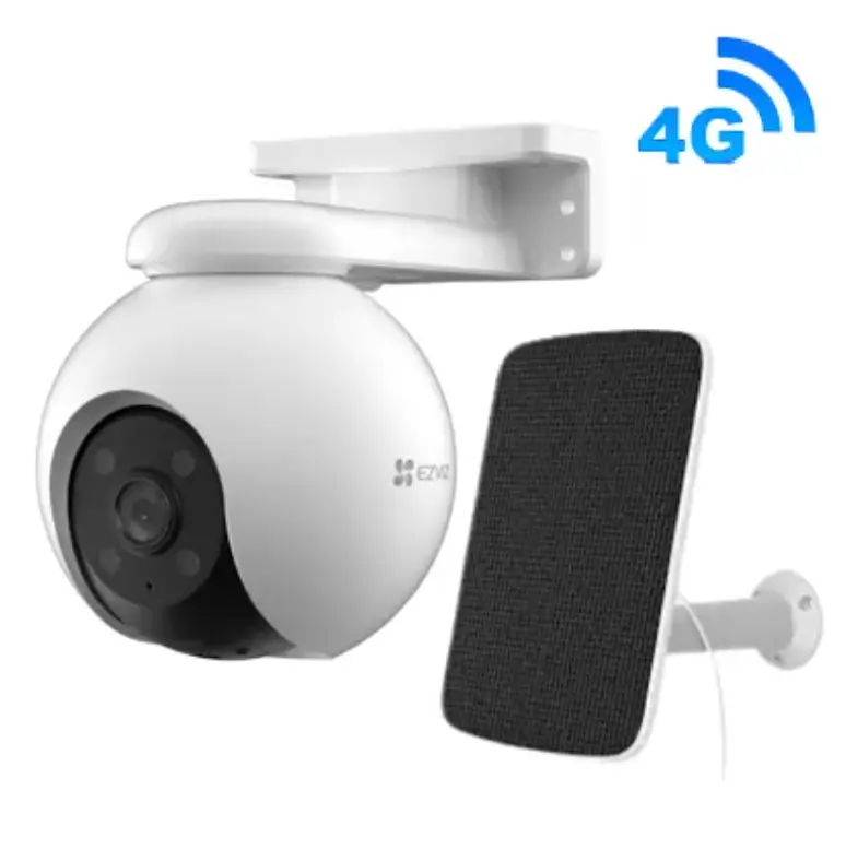 KIT CAMARA EZVIZ EB8 4G , 2K, BATERIA,+ PANEL SOLAR + AUDIO BID  (64 GB, Bateria)
